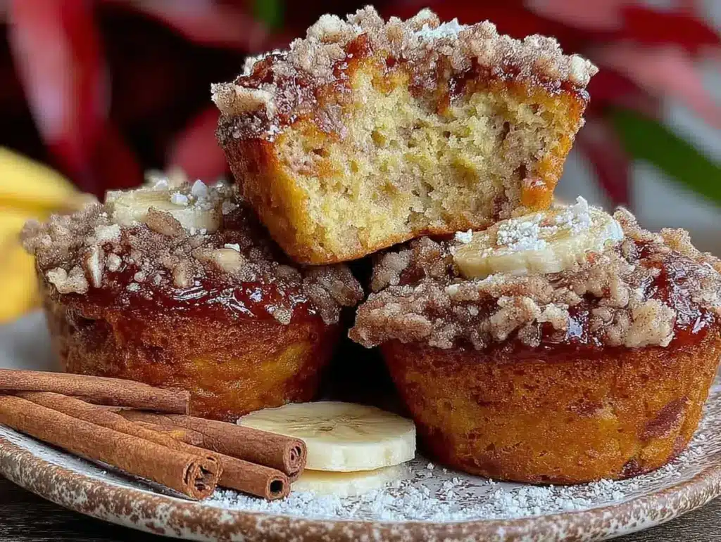 banana bread muffins - featured image