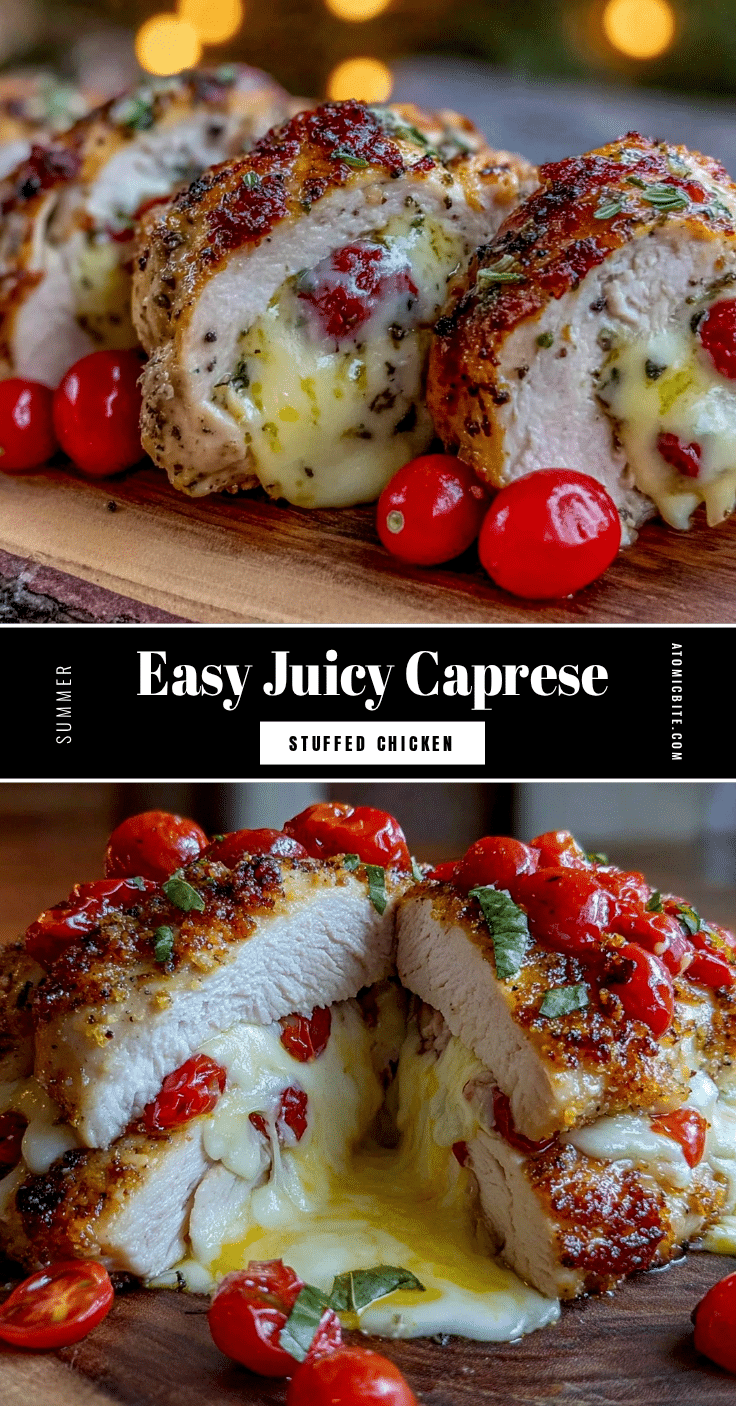 caprese stuffed chicken breast recipe