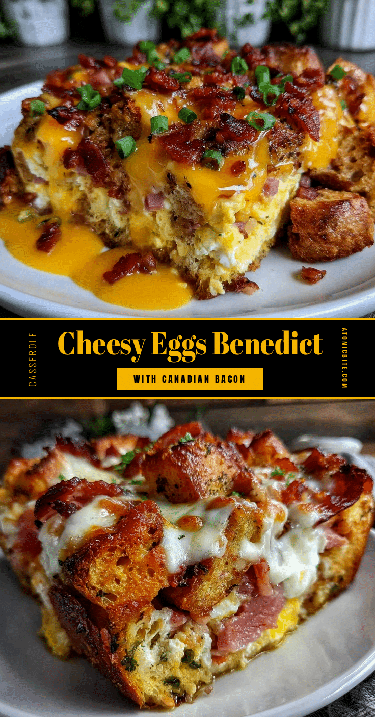 cheesy eggs benedict casserole recipe