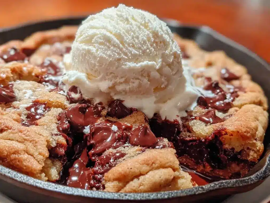 chocolate chip cookie skillet - featured image