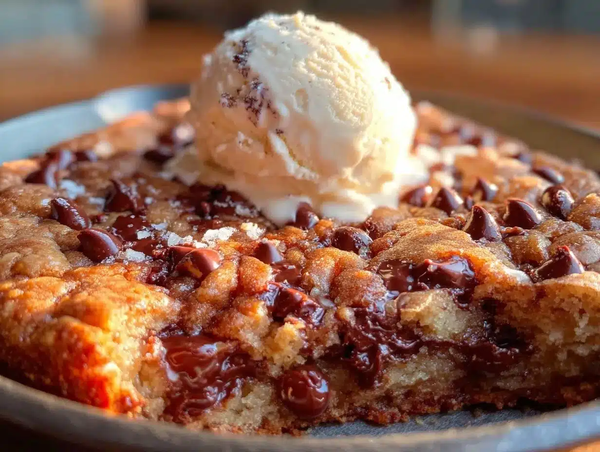 chocolate chip cookie skillet preparation steps