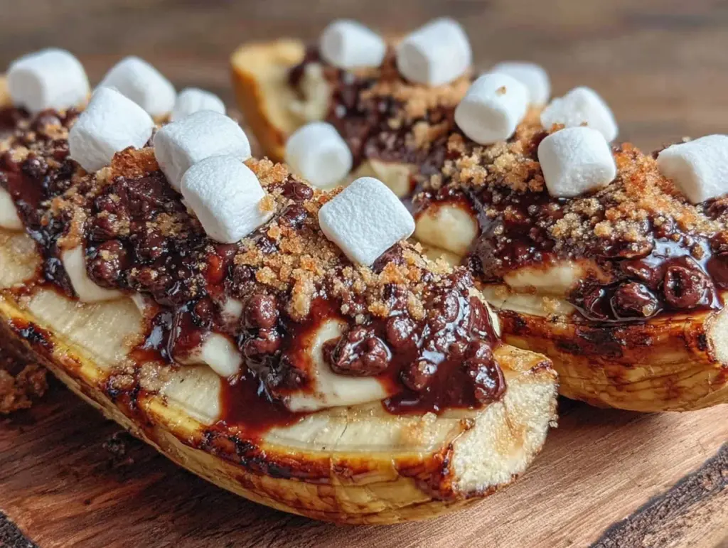 cozy campfire banana boats - featured image