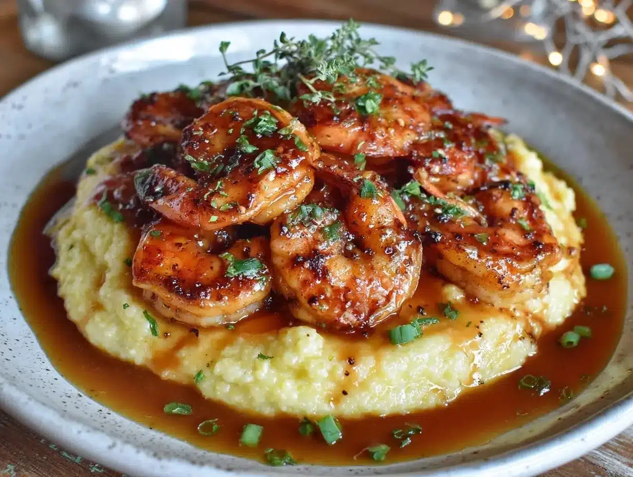 creamy cajun butter shrimp and grits preparation steps