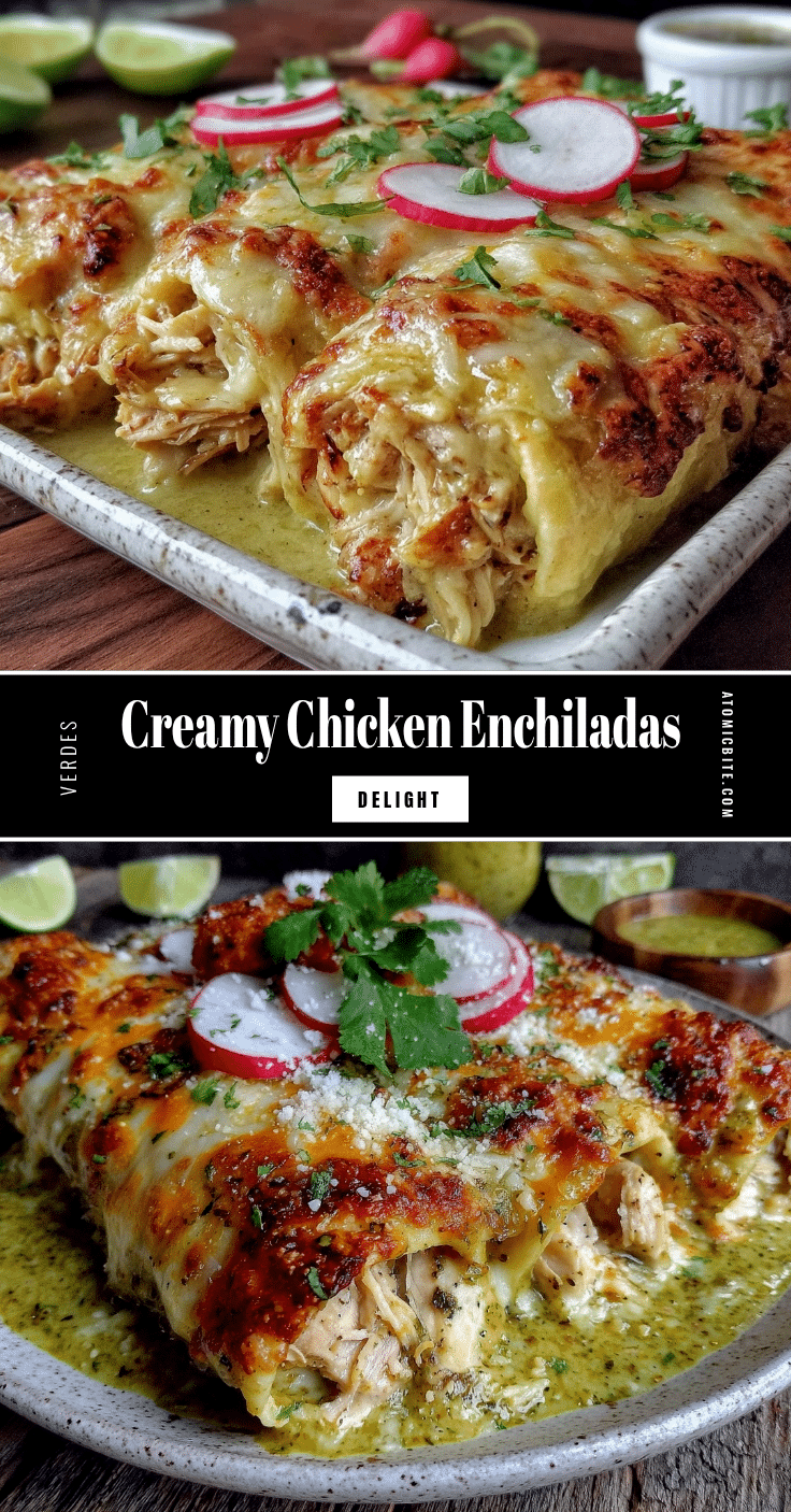 creamy chicken enchiladas verdes recipe