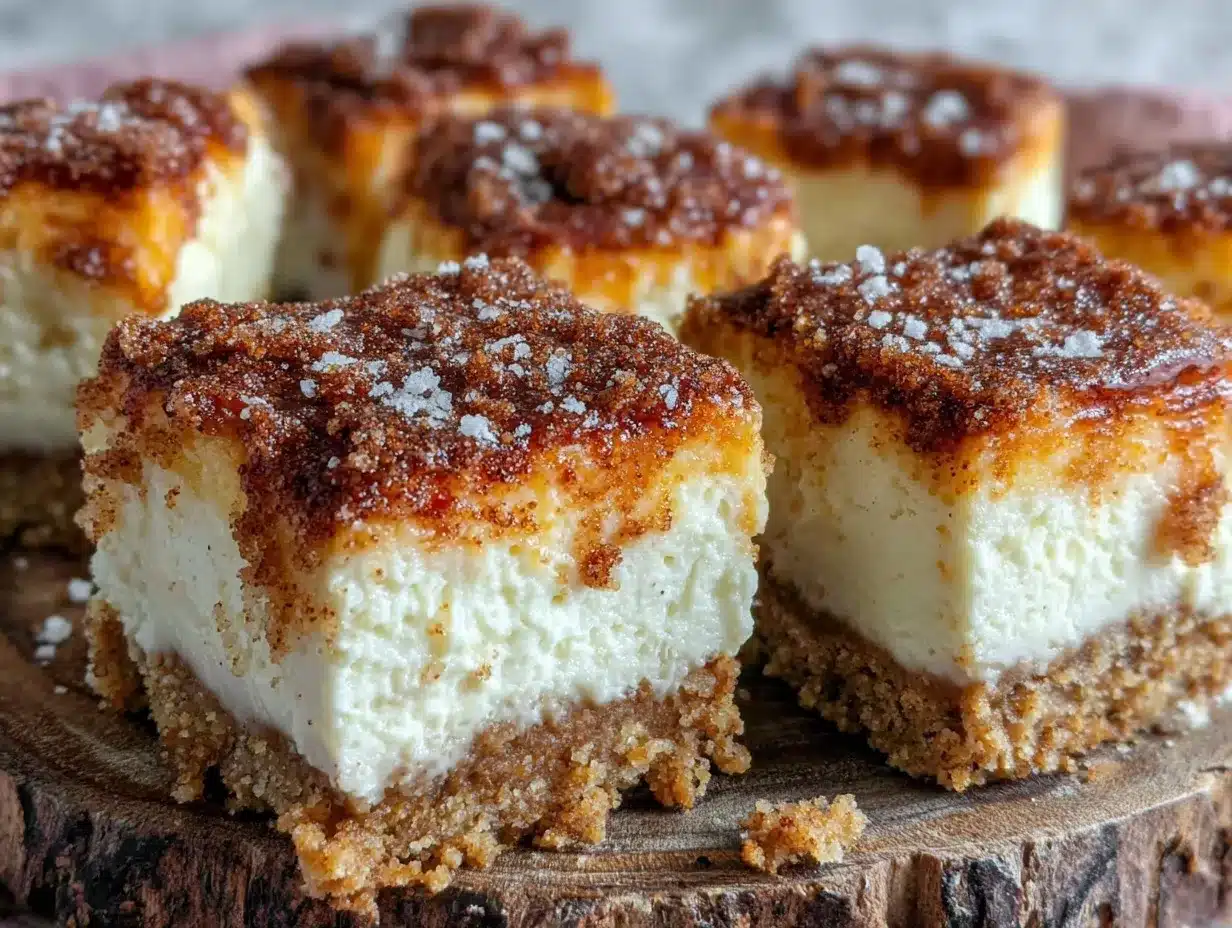 creamy churro cheesecake bars preparation steps