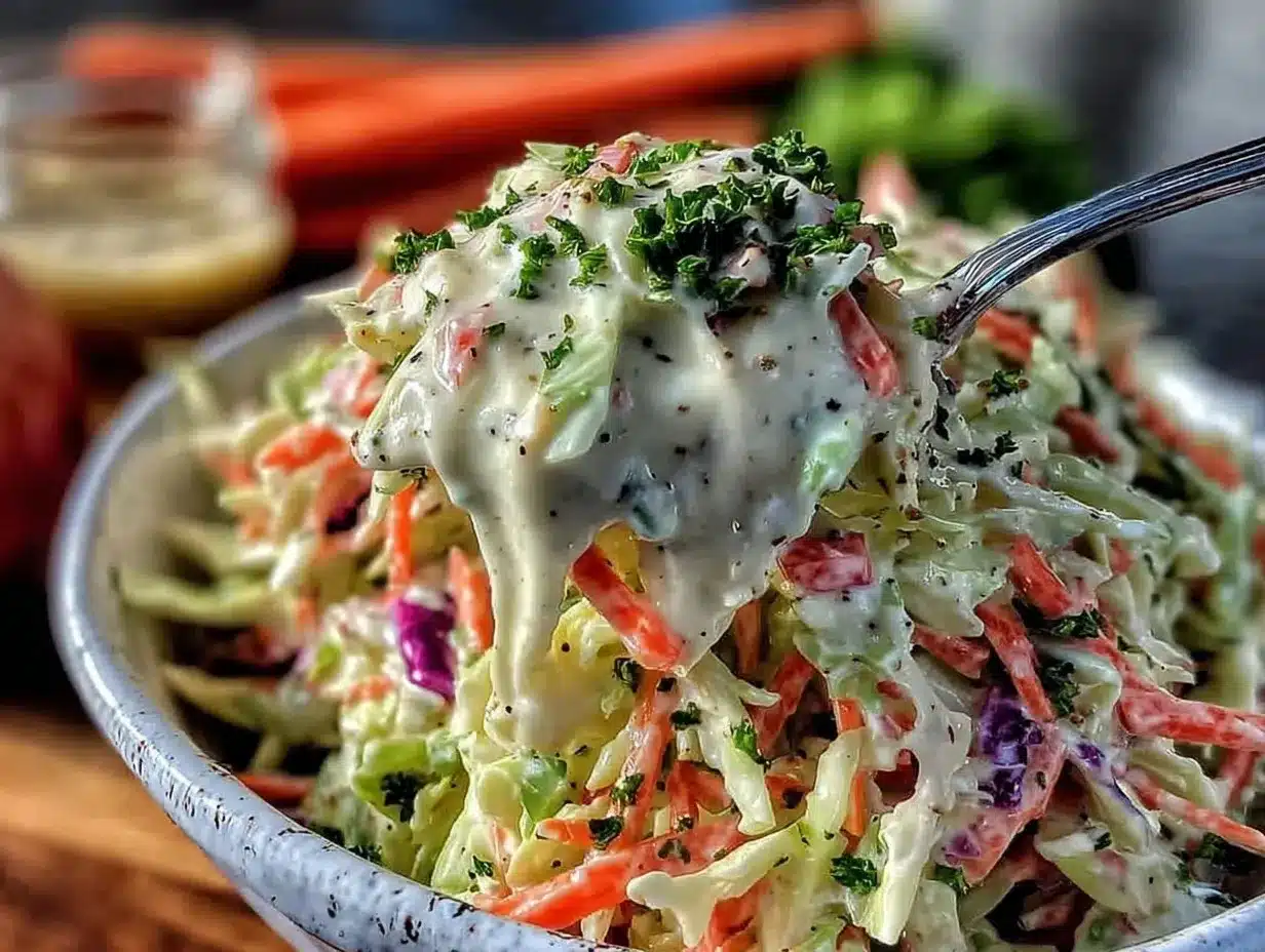 creamy classic coleslaw preparation steps