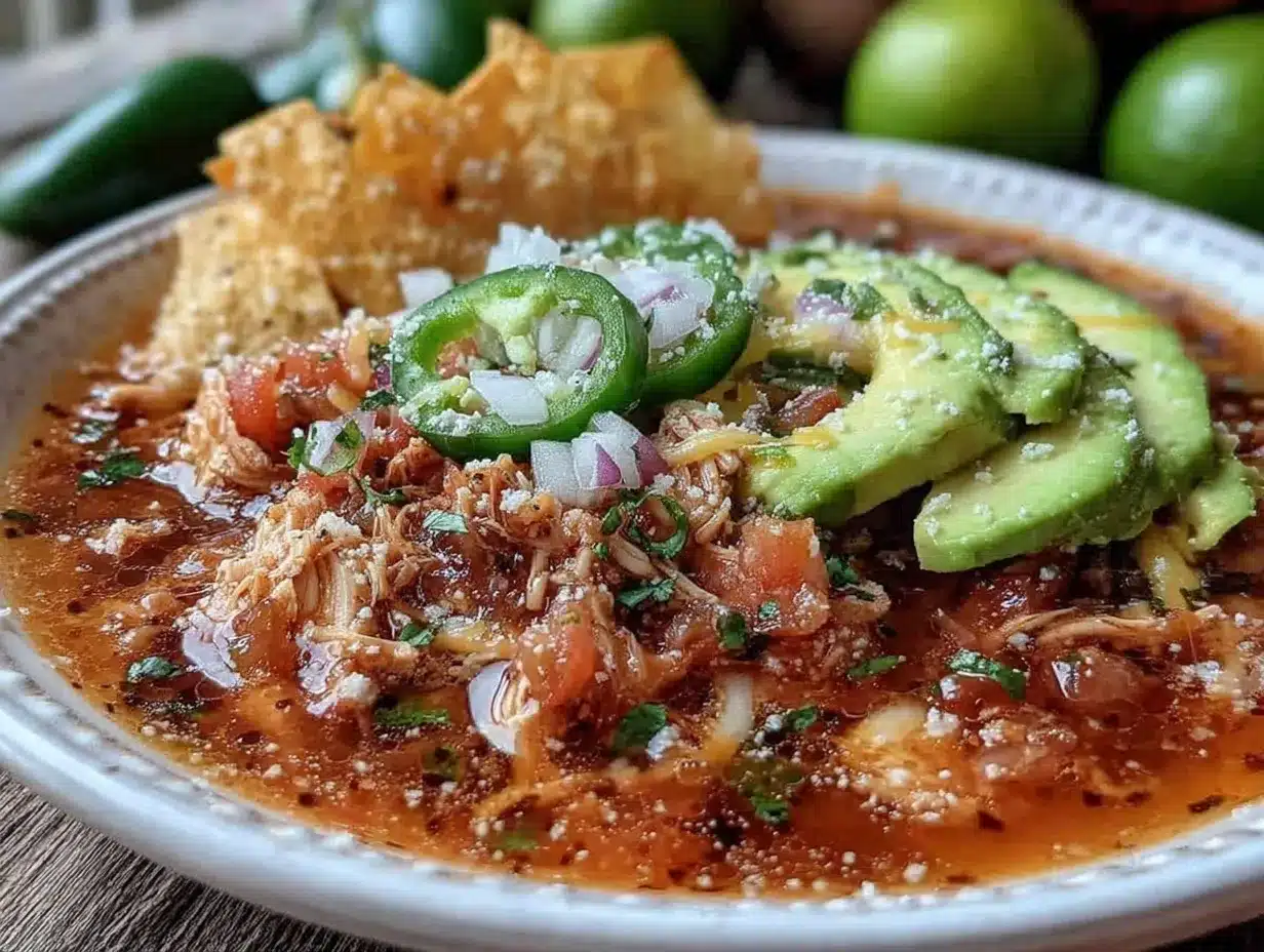 creamy crockpot chicken tortilla soup preparation steps
