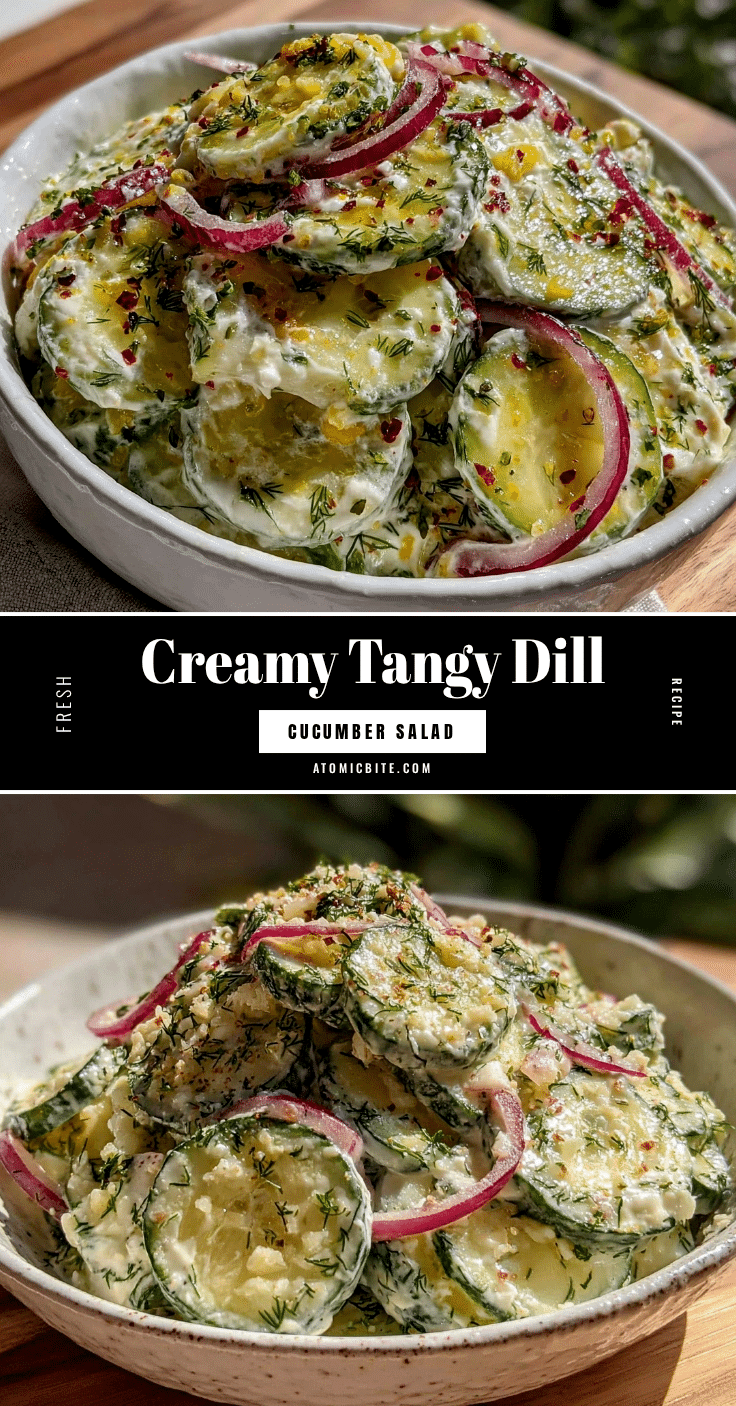 creamy dill cucumber salad recipe