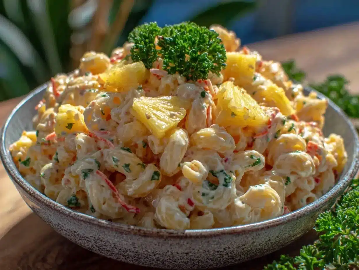 creamy hawaiian macaroni salad preparation steps