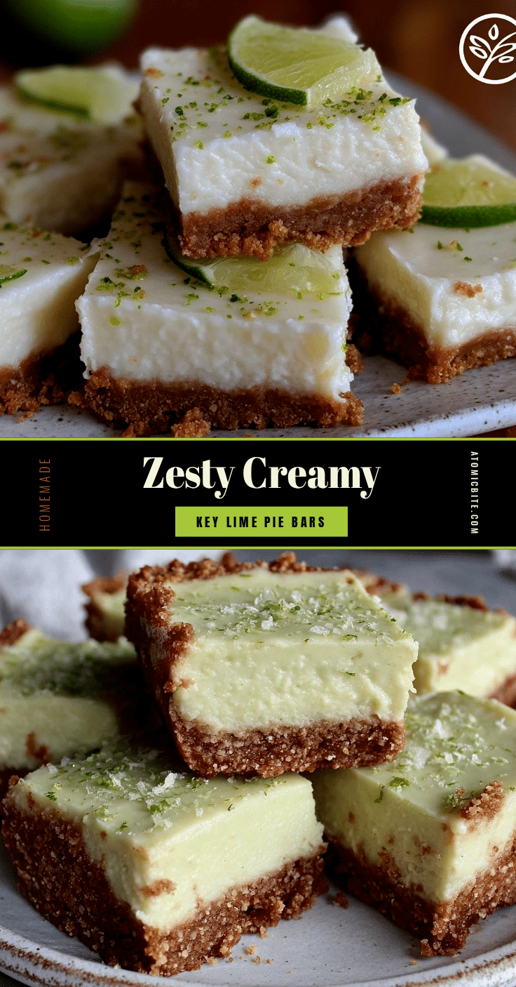 creamy key lime pie bars recipe
