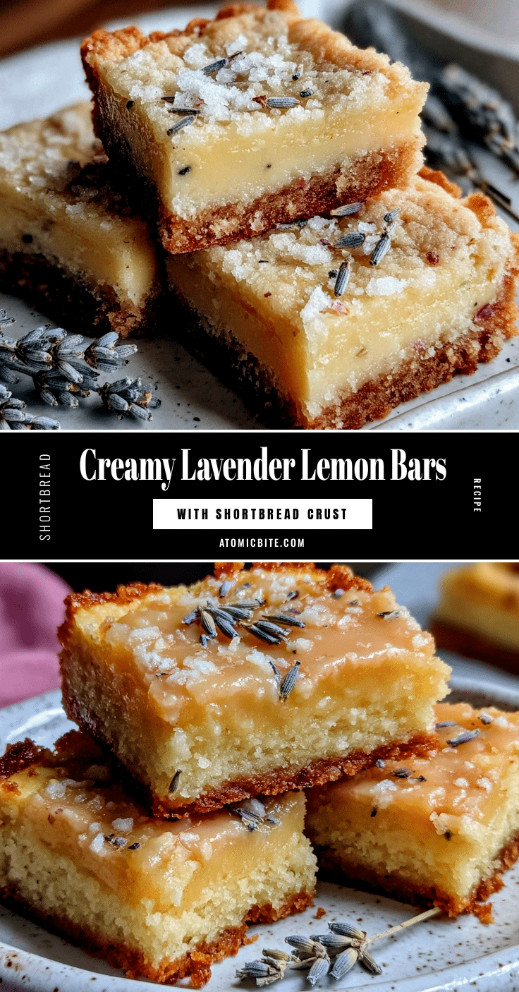 creamy lavender lemon bars recipe
