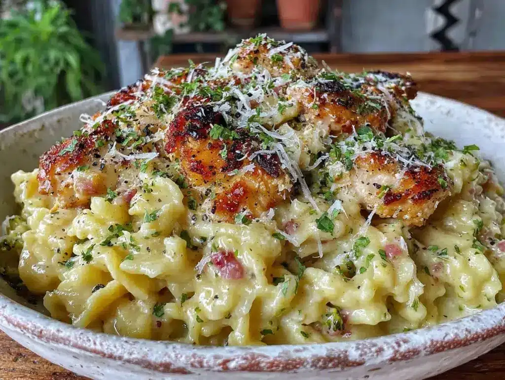 creamy one-pot chicken Alfredo - featured image