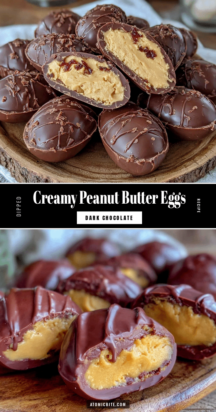 creamy peanut butter eggs dipped in dark chocolate recipe