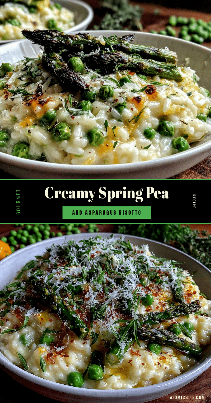 creamy spring pea and asparagus risotto recipe