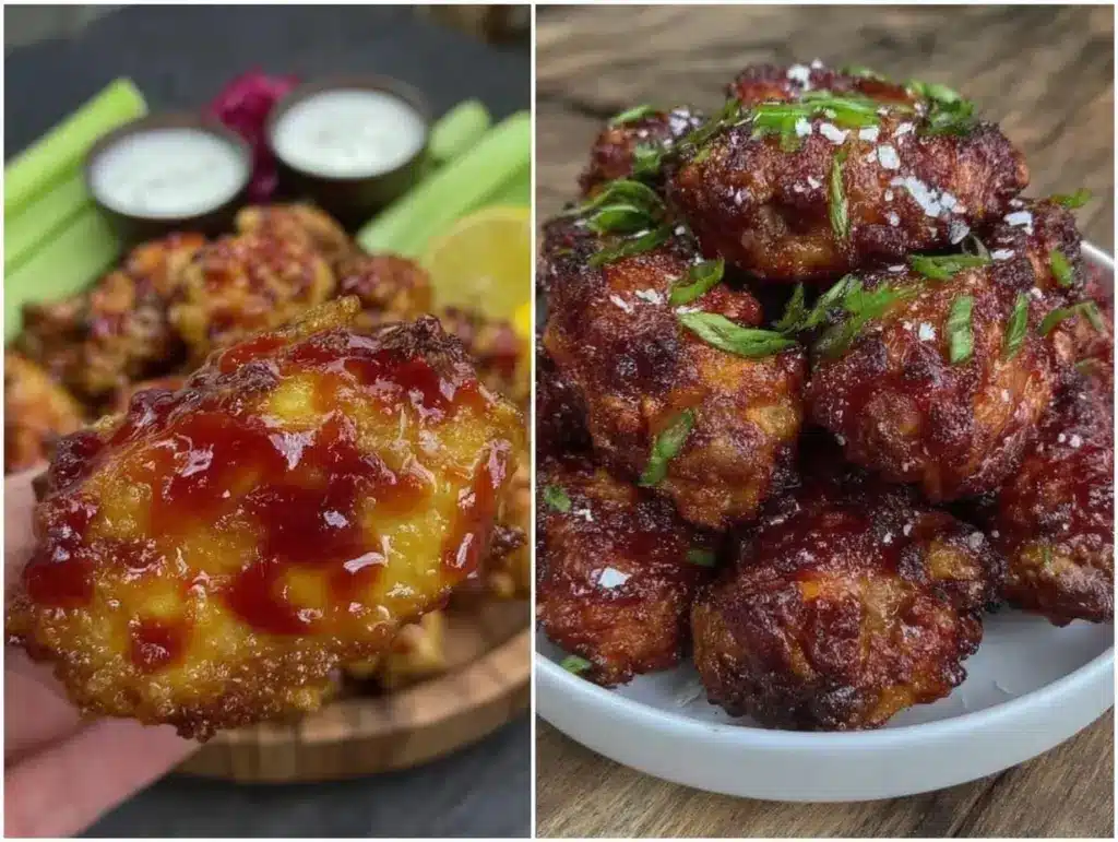 crispy air fryer chicken wings - featured image