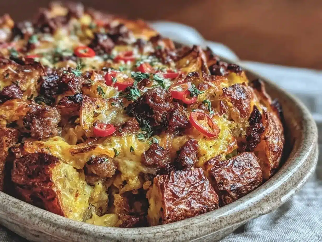 crispy breakfast potato casserole preparation steps