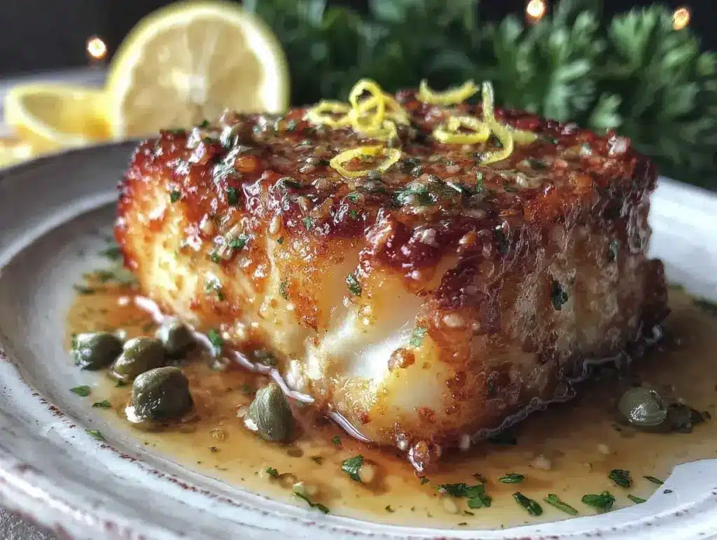 crispy pan-seared cod - featured image