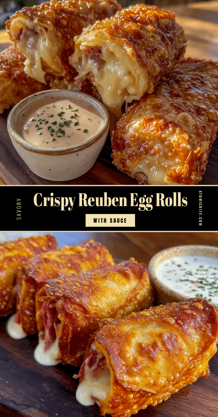 crispy reuben egg rolls recipe