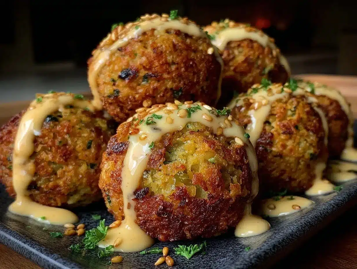 crispy sheet pan baked falafel preparation steps