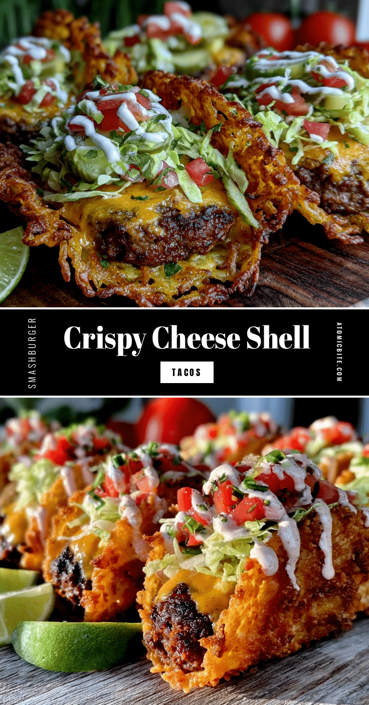 Crispy Smash Burger Tacos recipe