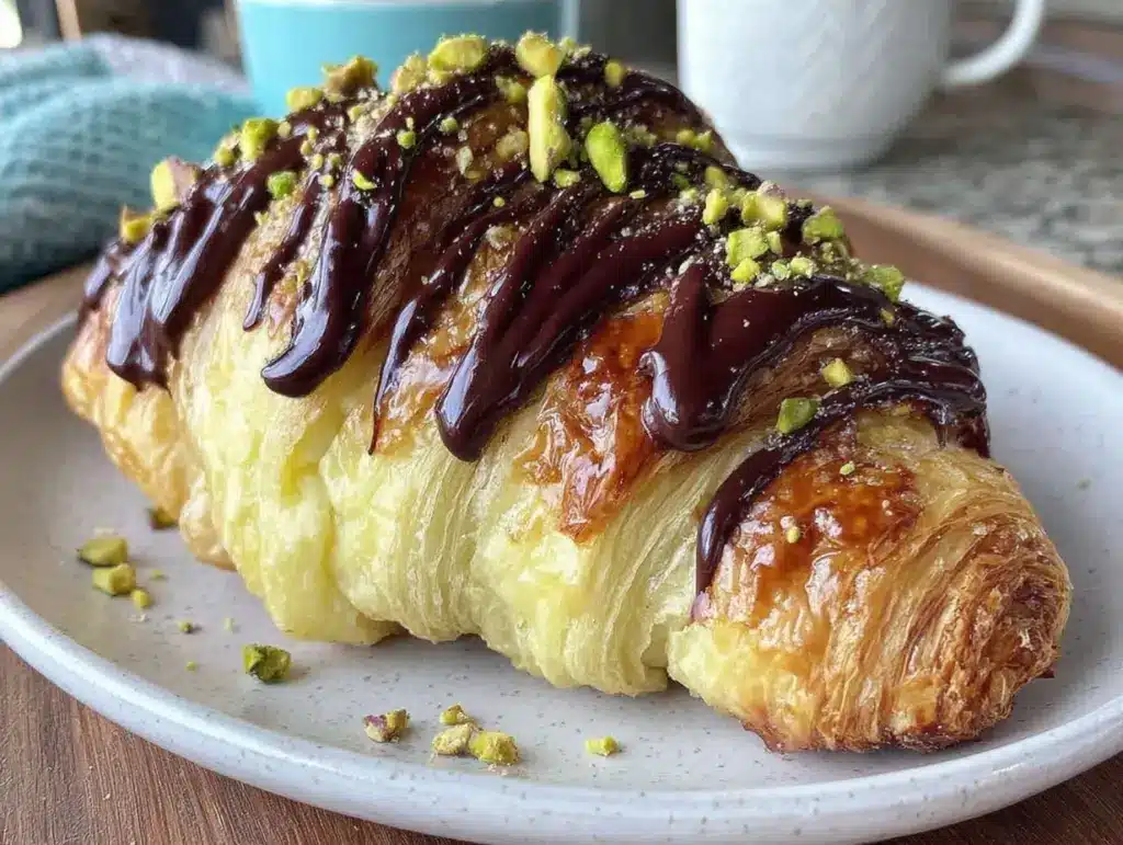 Dubai Chocolate Bar Pistachio Croissant - featured image