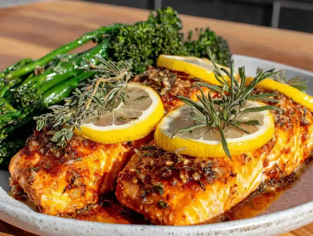 easy one-pan lemon garlic salmon - featured image