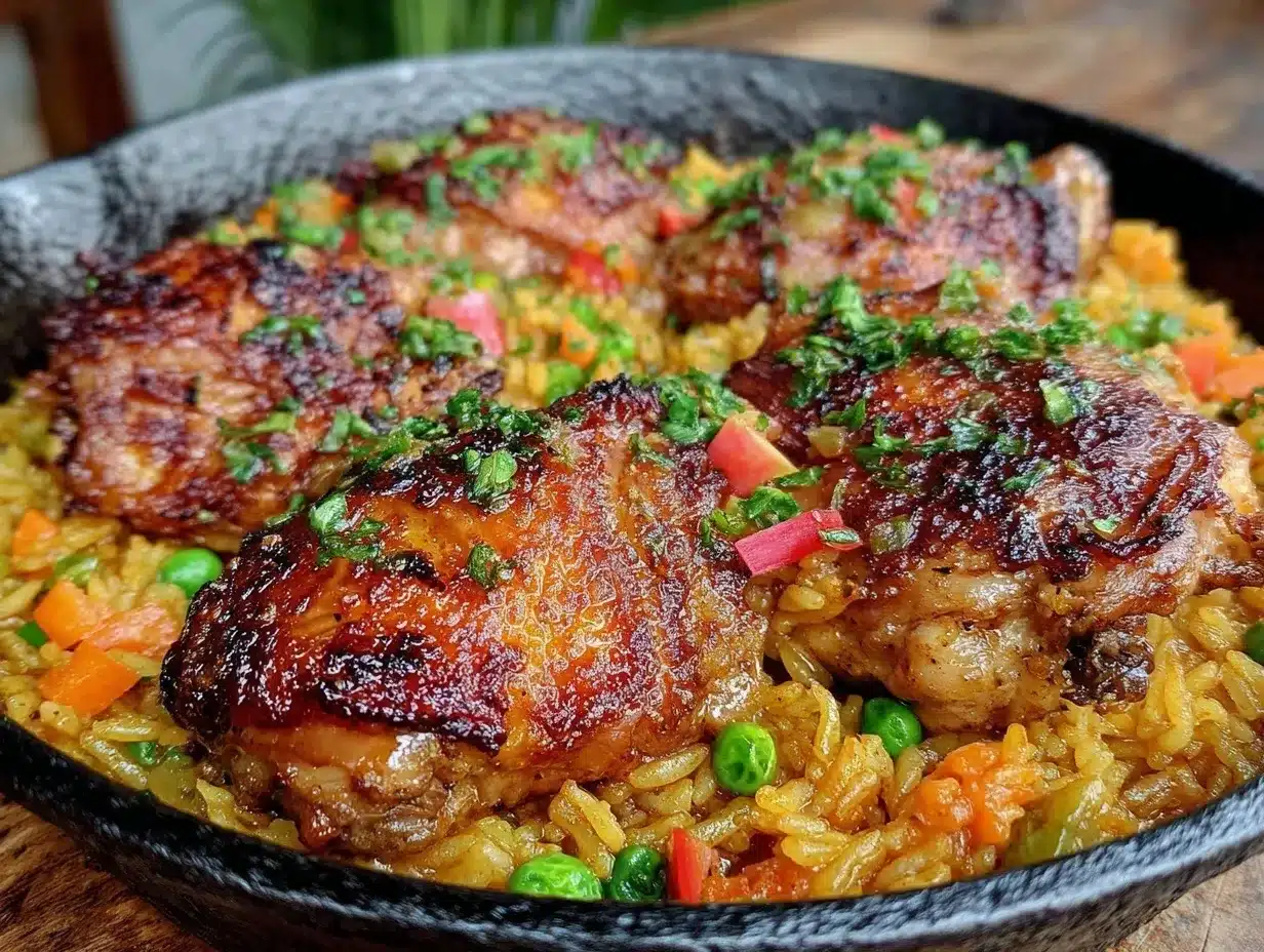 easy one-pot chicken and rice preparation steps