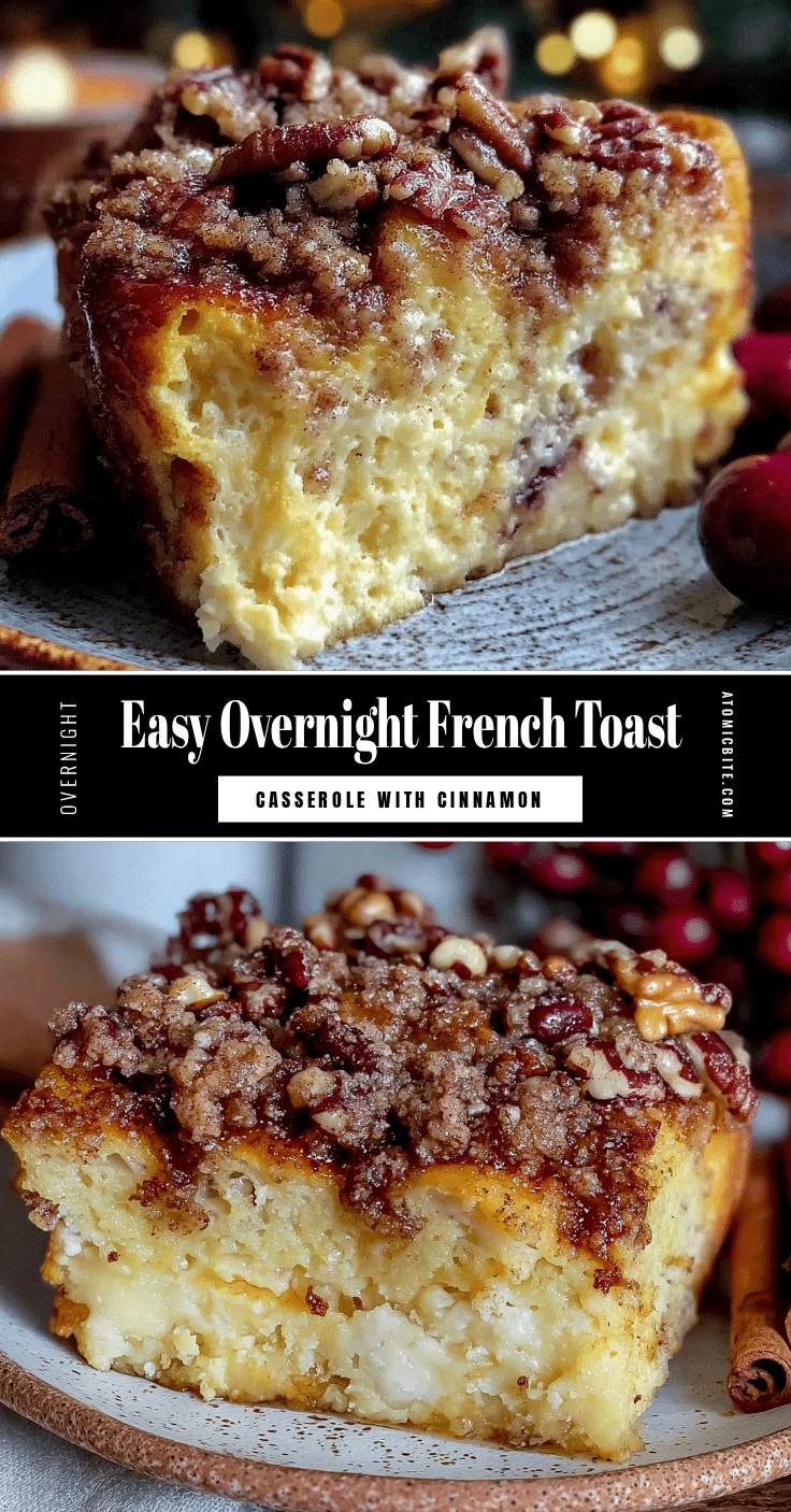 easy overnight french toast casserole recipe
