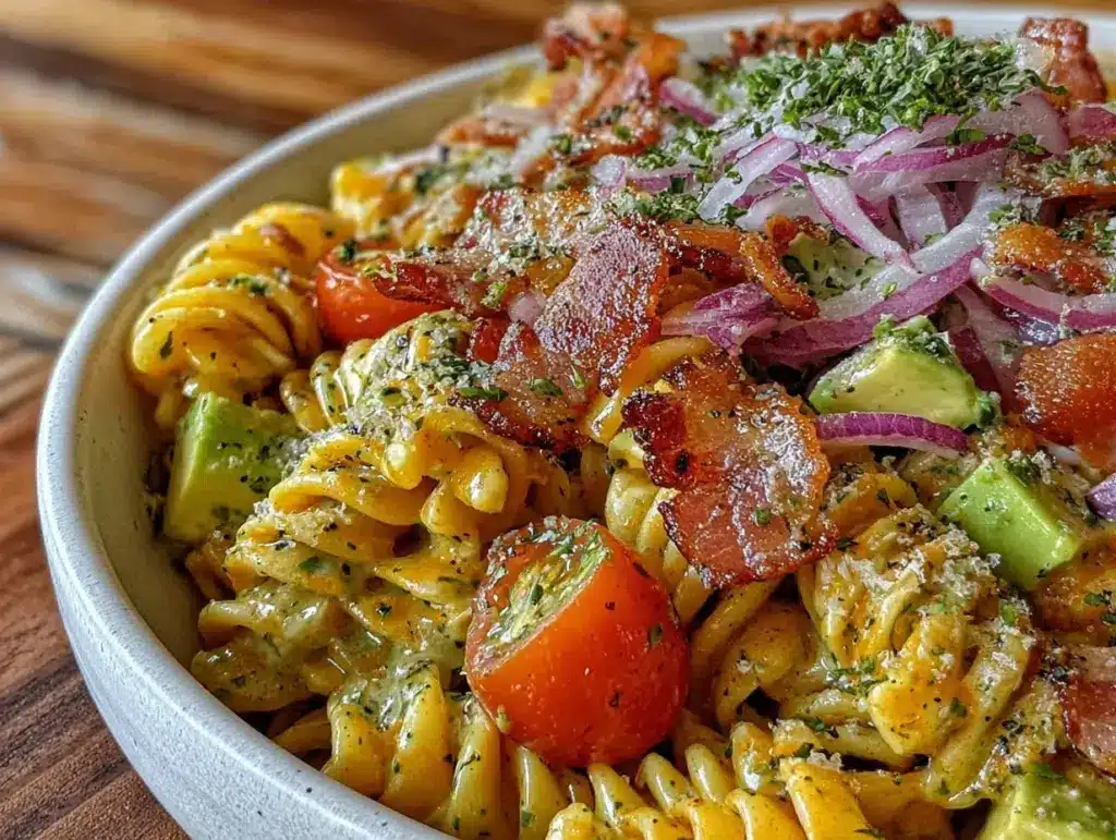fresh BLT pasta salad - featured image