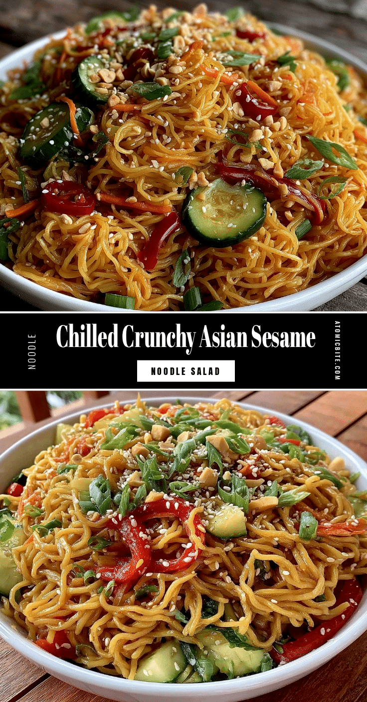 fresh cold asian sesame noodle salad recipe