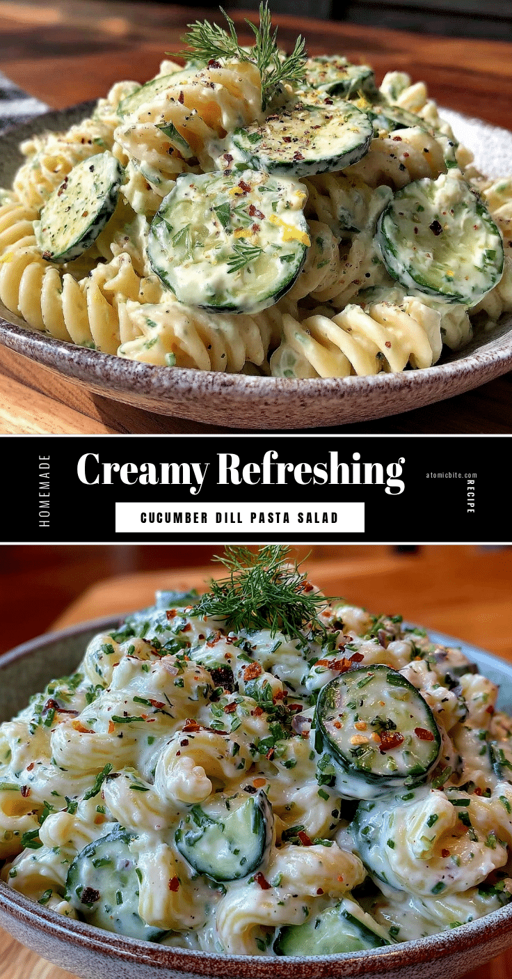 fresh creamy cucumber dill pasta salad recipe
