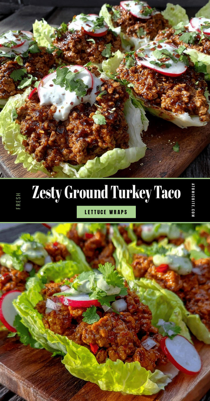 fresh ground turkey taco lettuce wraps recipe