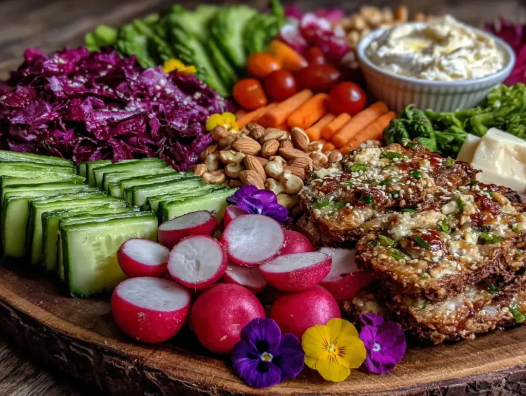 Fresh Spring Garden Charcuterie Board - featured image