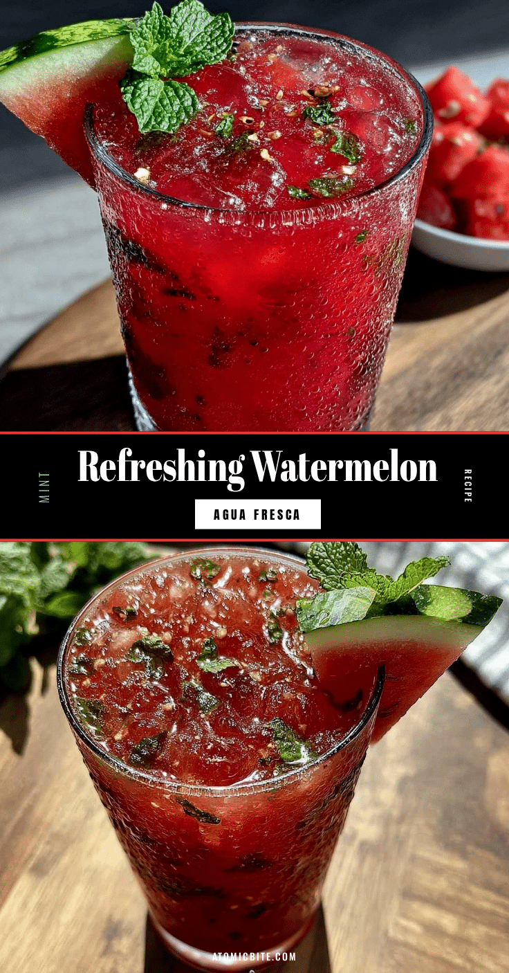 fresh watermelon mint agua fresca recipe