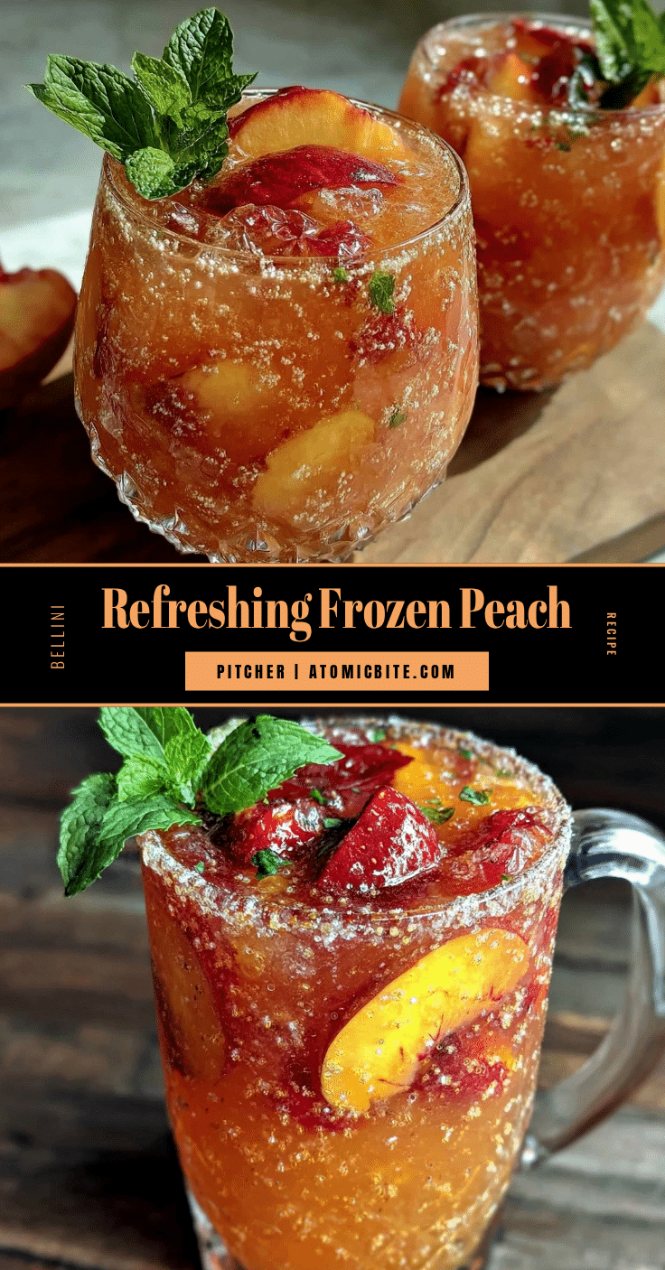 frozen peach bellini pitcher recipe