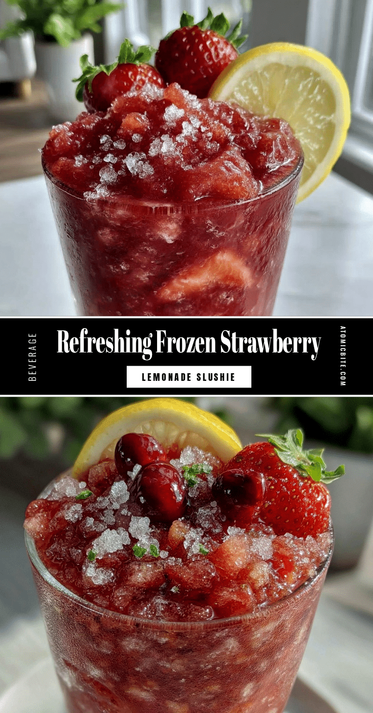 frozen strawberry lemonade slushie recipe