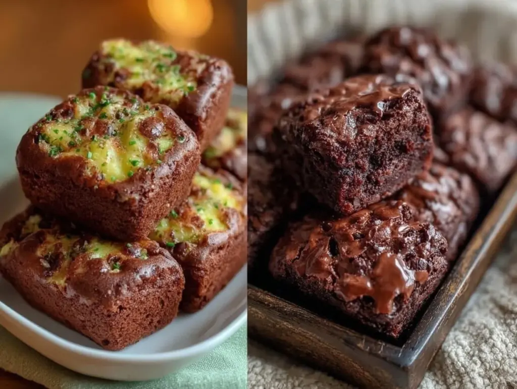 fudgy mint chocolate chip brownie bites - featured image