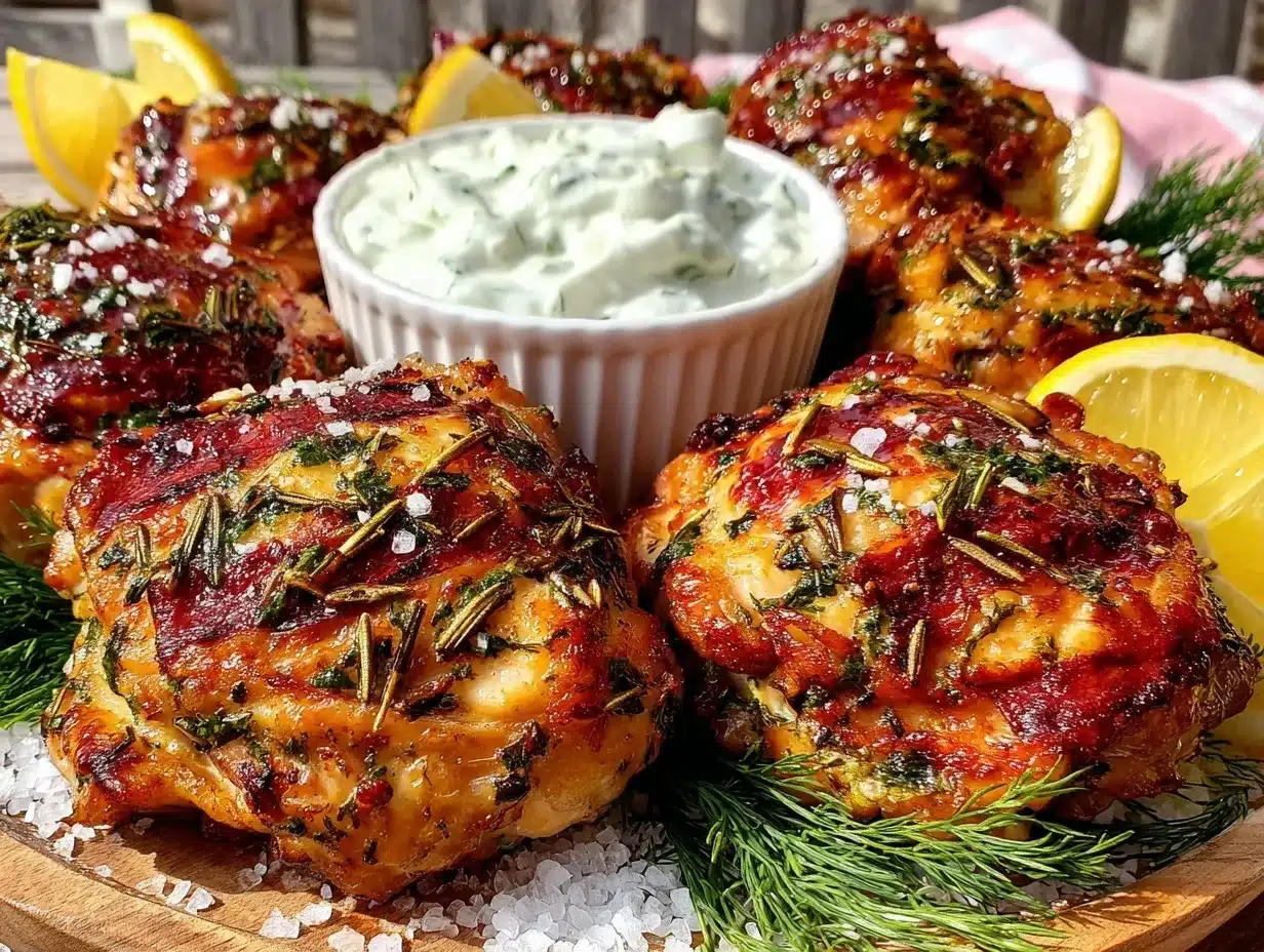 grilled lemon herb chicken thighs preparation steps