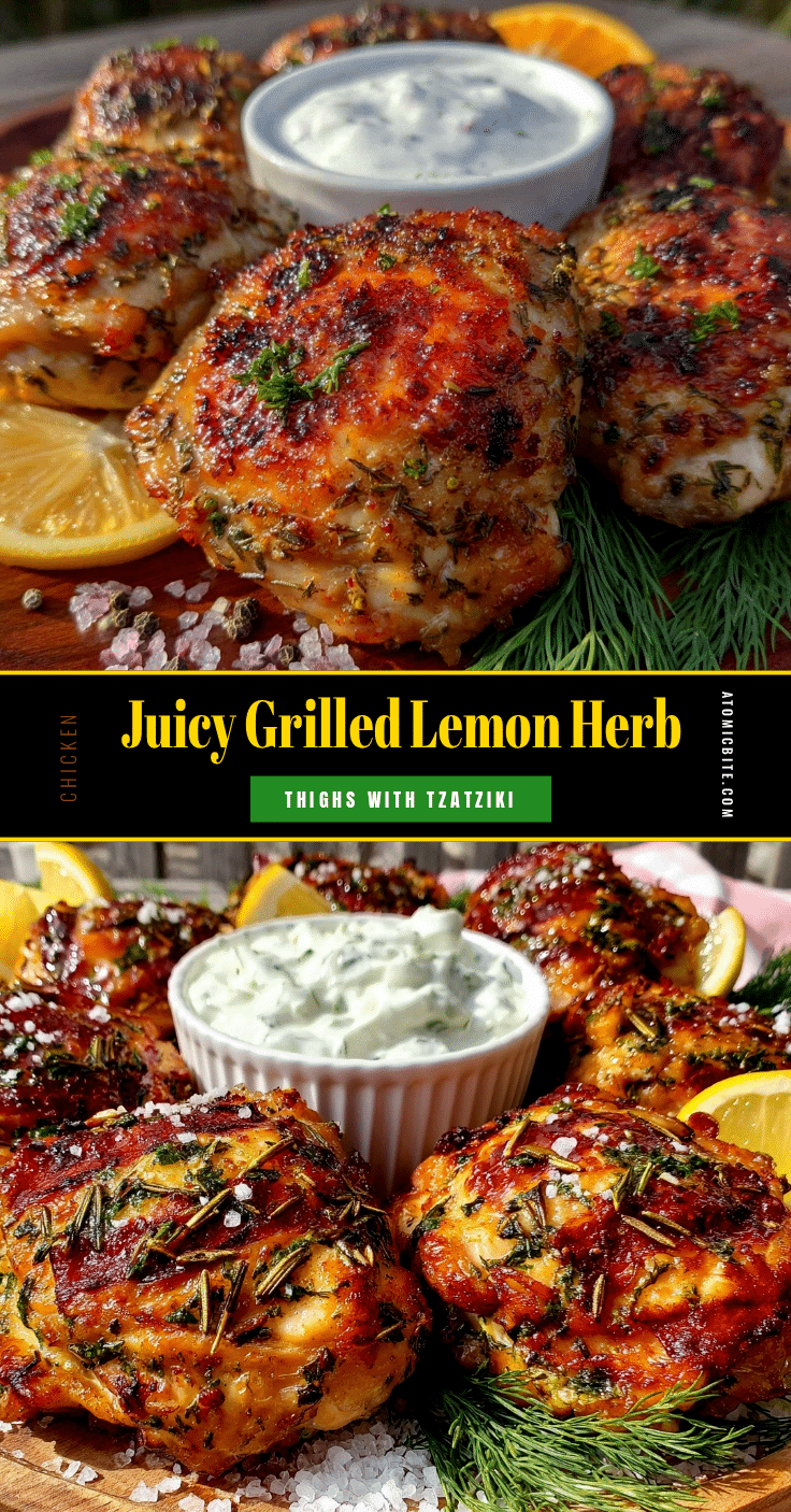 grilled lemon herb chicken thighs recipe