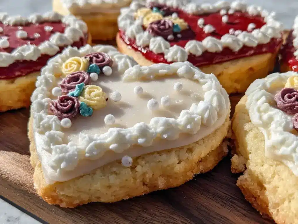 heart-shaped sugar cookies - featured image