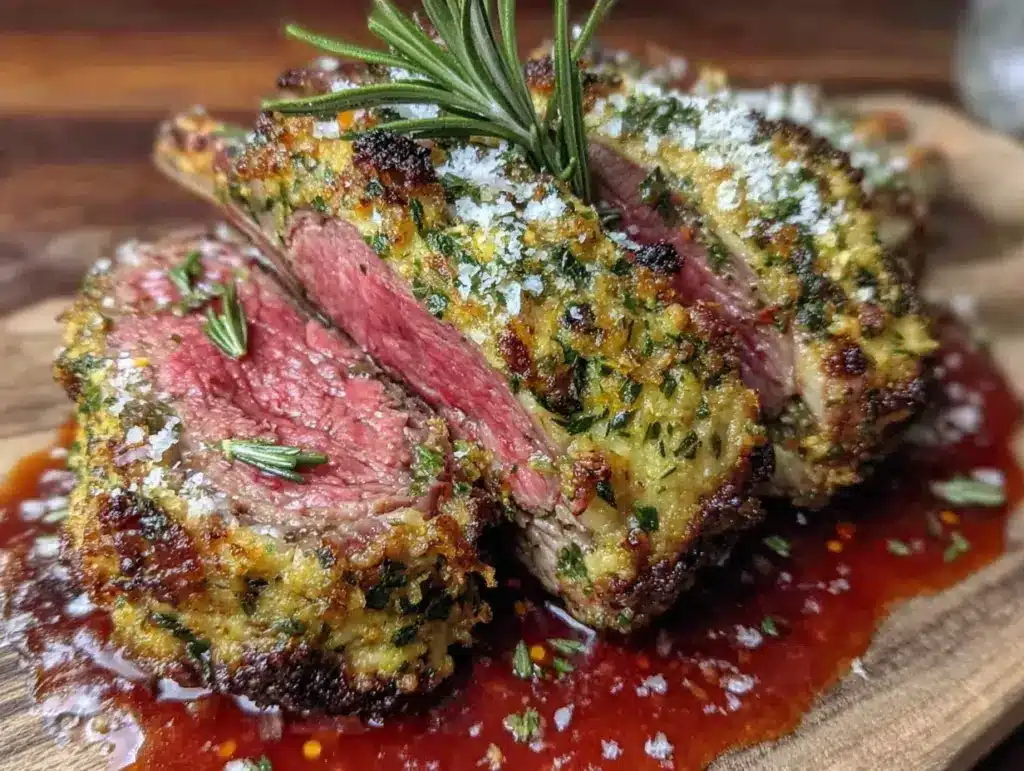 herb-crusted rack of lamb - featured image