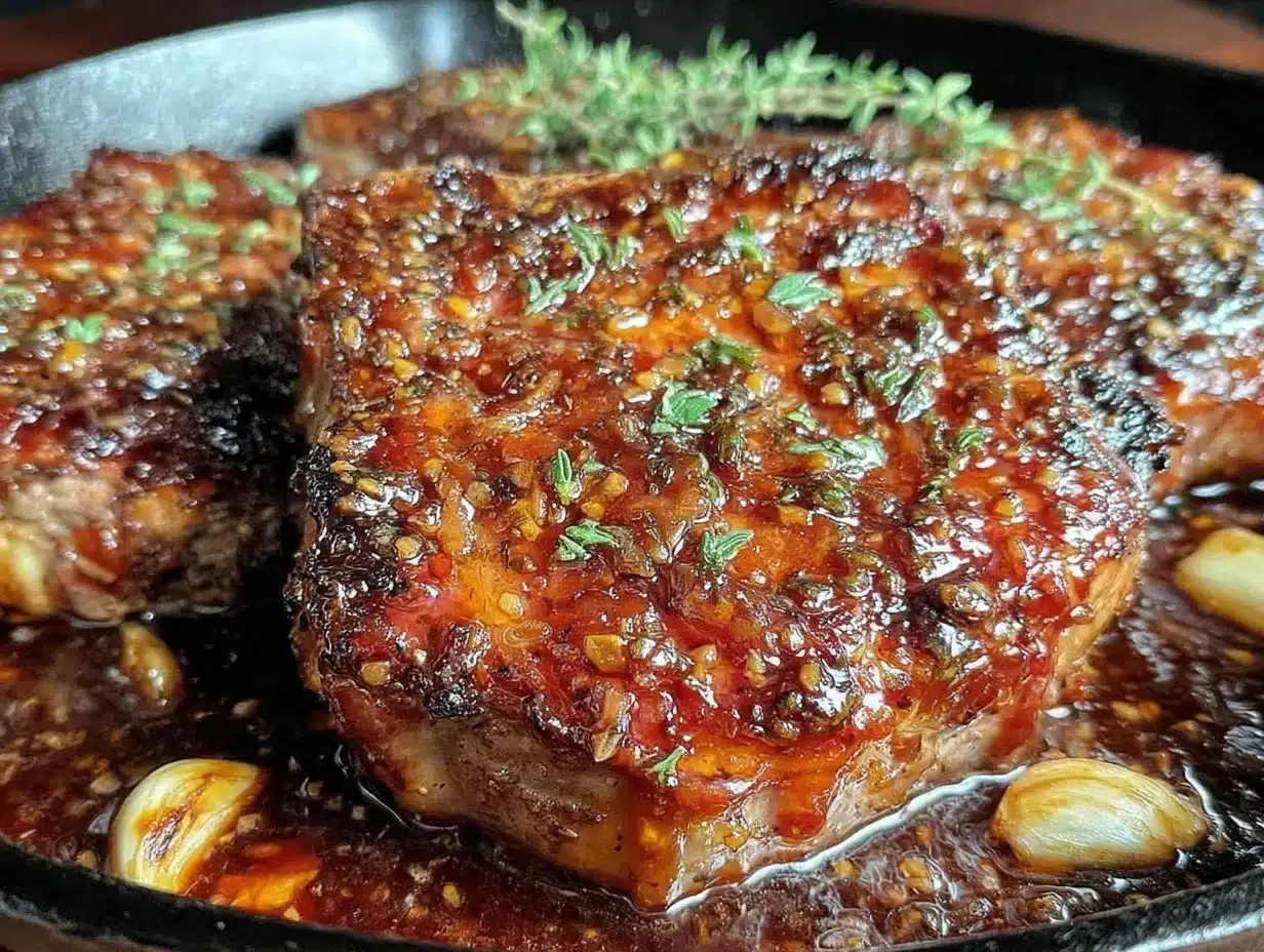 honey garlic pork chops preparation steps