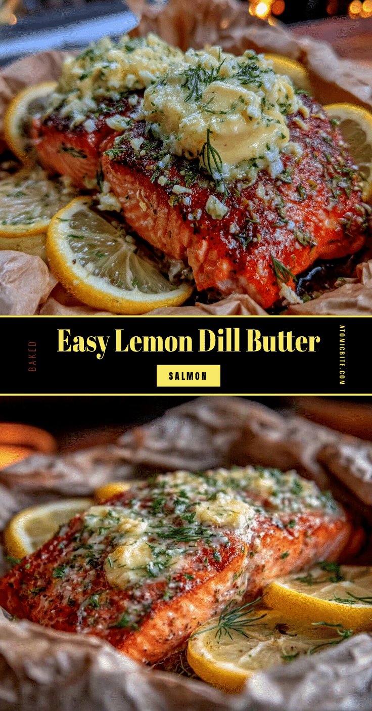 lemon dill butter baked salmon recipe