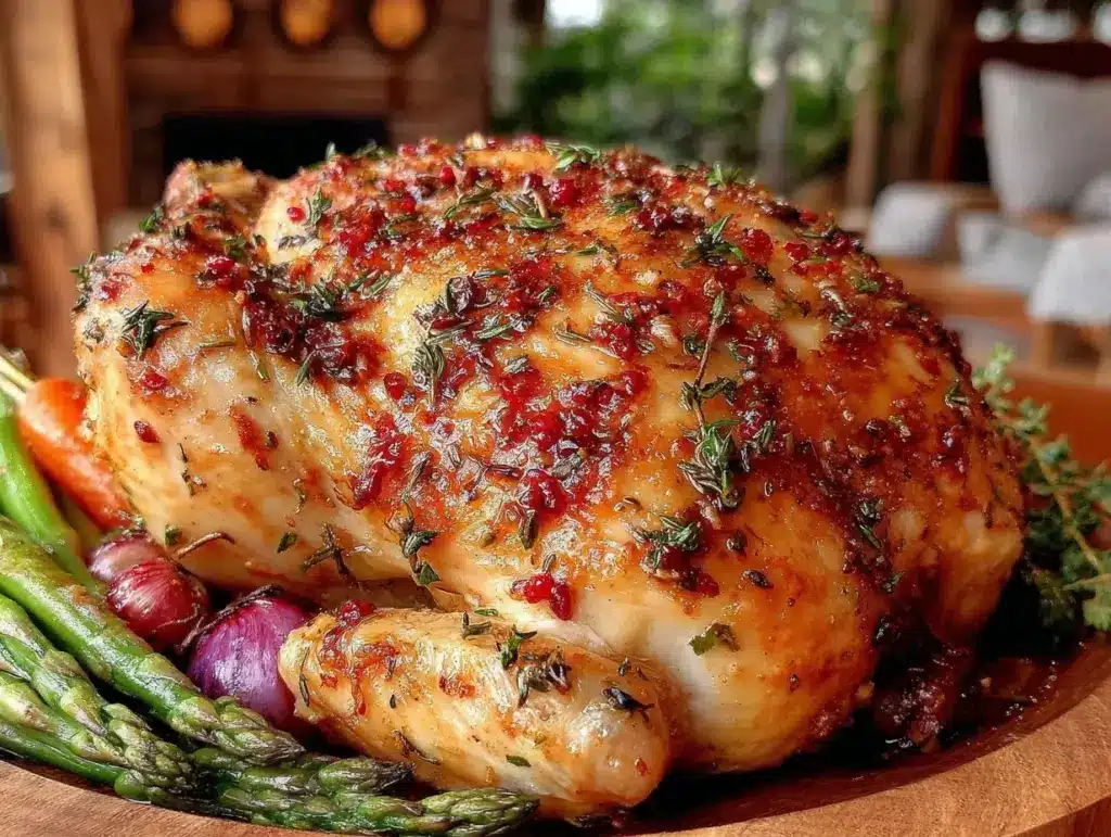 lemon herb roasted chicken - featured image