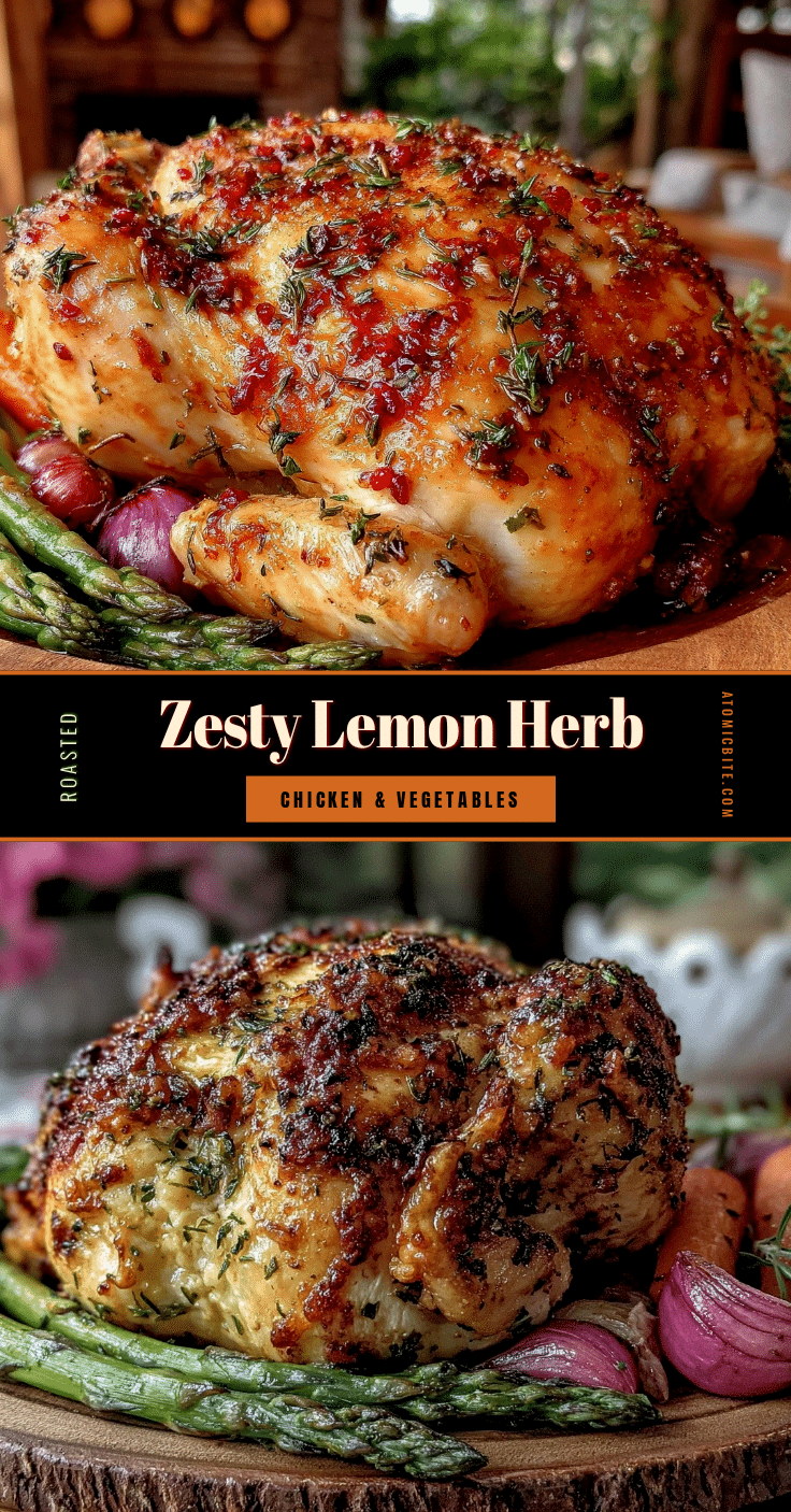 lemon herb roasted chicken recipe