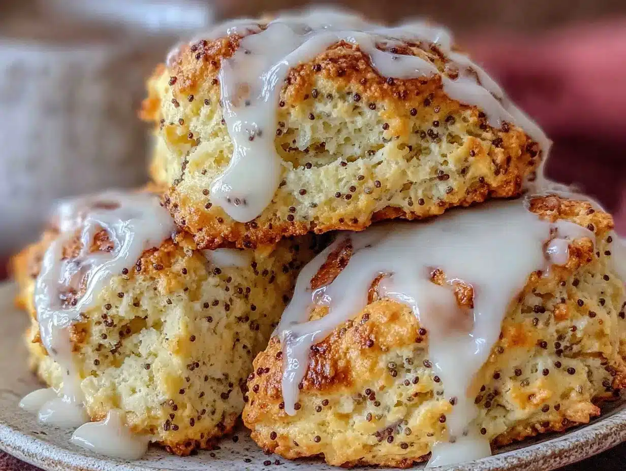 lemon poppy seed scones preparation steps