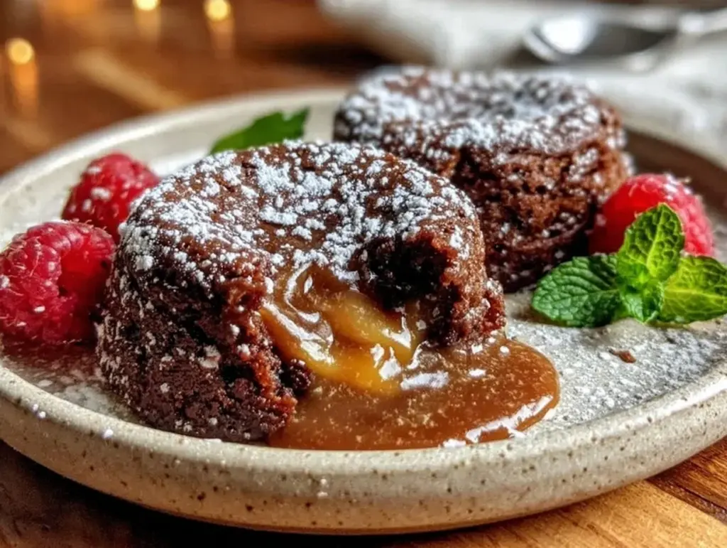 molten chocolate lava cake for two - featured image