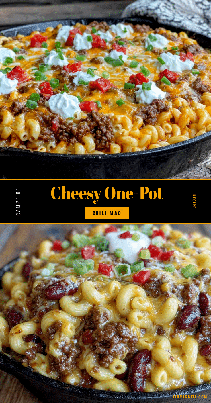 one-pot campfire chili mac and cheese recipe