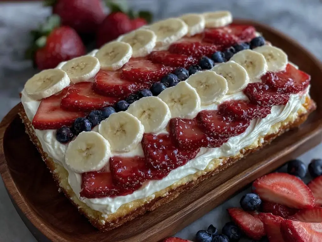 patriotic flag fruit tray - featured image