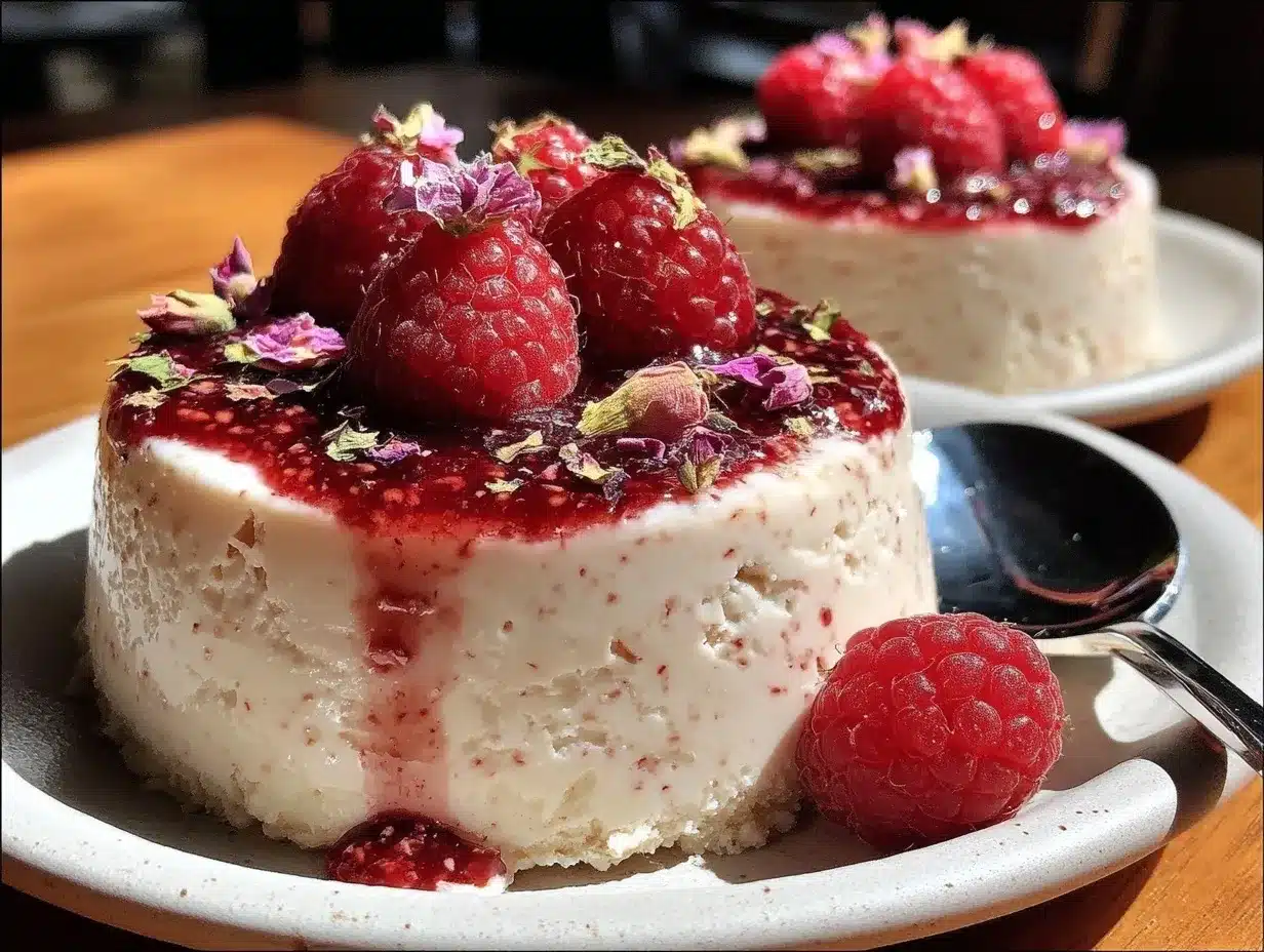raspberry rose panna cotta preparation steps